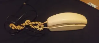 Teléfono Fijo Vintage Años 80 Beige