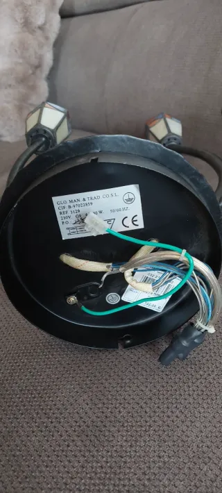 Lámpara de pared Tiffany multicolor