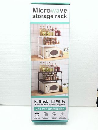 Mensola per microonde bianco o nero