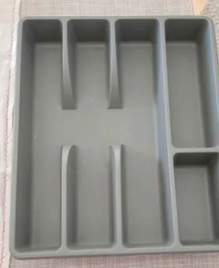 Organizador de cubiertos gris Ikea