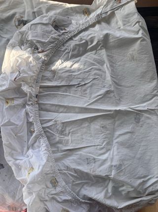 Juego sábanas cuna Zara bajera y superior