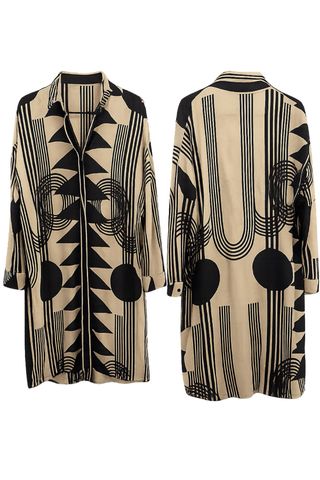 Vestido Parfois Talla M Estampado Geométrico