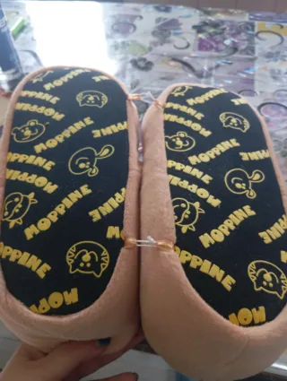 Morbide pantofole toro beige/marrone