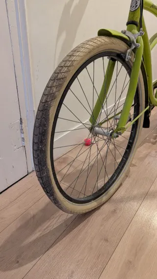 Bicicleta de paseo verde