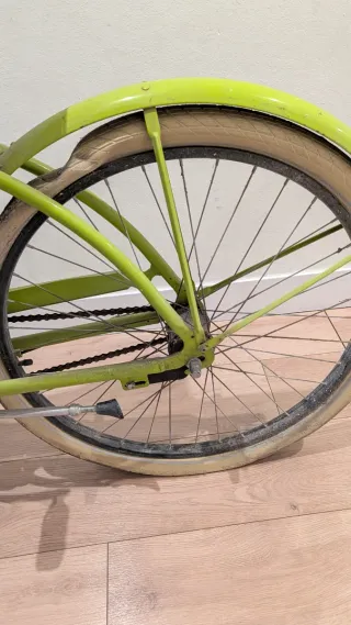 Bicicleta de paseo verde