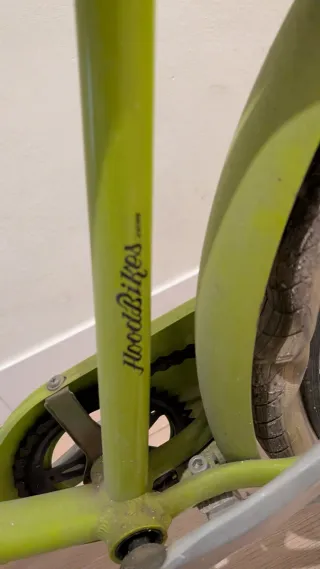 Bicicleta de paseo verde