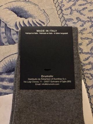 Calze NUOVE Uomo in Cotone e Seta Firmate”DRUMOHR”