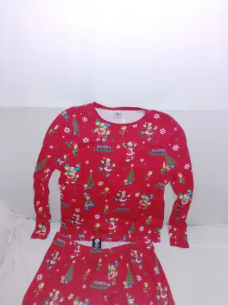 Pigiama Natale Simpsons Rosso Taglia M