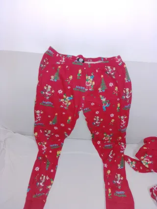 Pigiama Natale Simpsons Rosso Taglia M