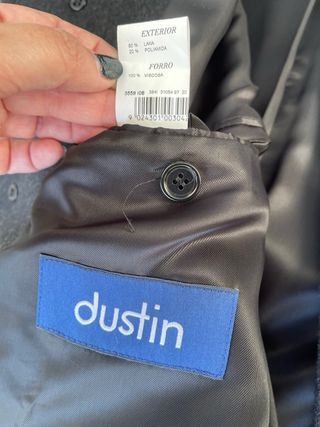 Abrigo de paño vintage caballero gris marengo