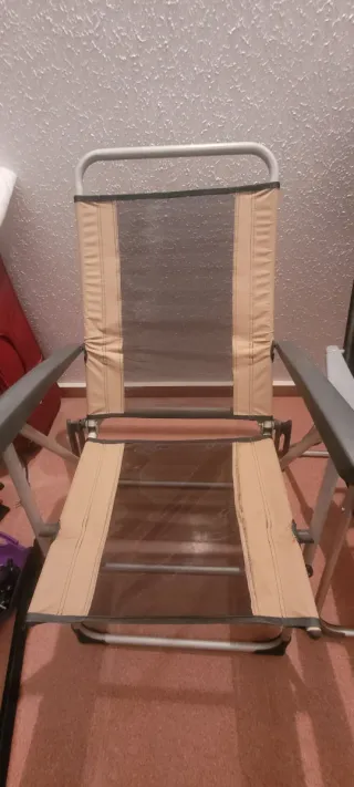 2 Sillas de camping y jardín plegables