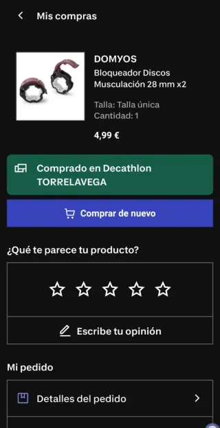 Barra de pesas 28mm, abrazaderas y manguito espuma