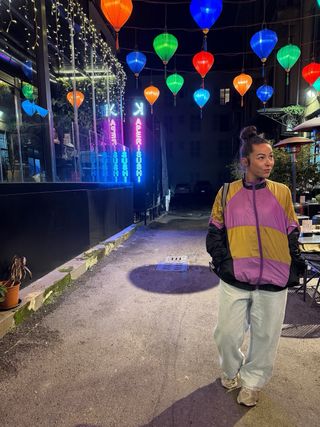 Giacca vintage color block anni '90