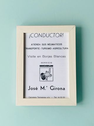 PUBLICIDAD ANTIGUA MICHELIN les borges blanques
