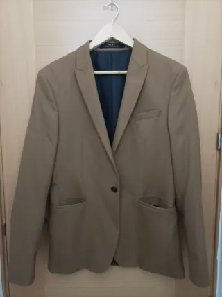 Chaqueta Blazer Zara Hombre Marrón