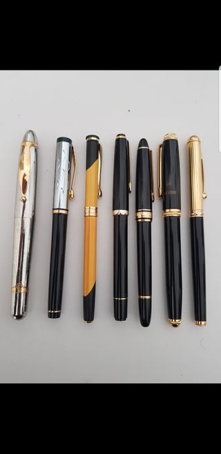 Set di 7 penne stilografiche