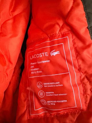 Chaqueta Bomber Lacoste Verde Talla M