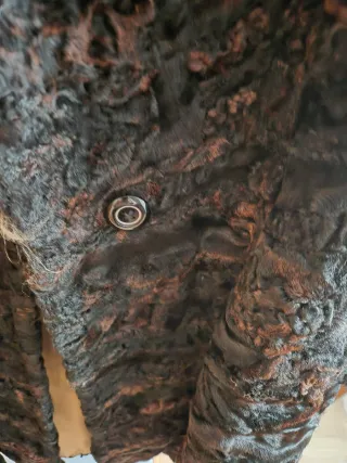 Abrigo de astracán forrado