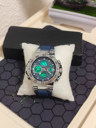 Reloj Sanda Hombre Azul y Plateado