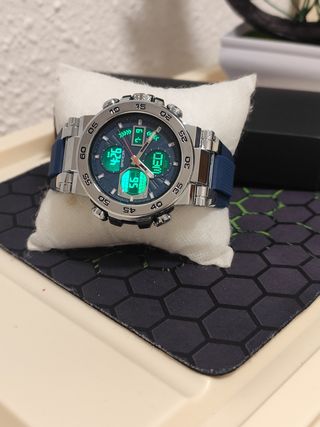 Reloj Sanda Hombre Azul y Plateado