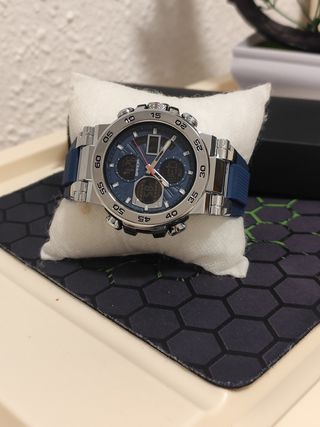 Reloj Sanda Hombre Azul y Plateado