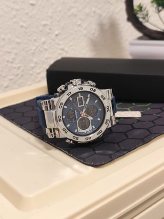 Reloj Sanda Hombre Azul y Plateado