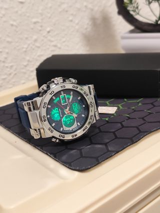 Reloj Sanda Hombre Azul y Plateado