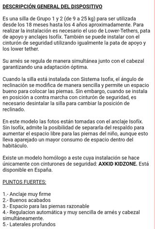 Silla coche Axxkid Kidzofix a contramarcha