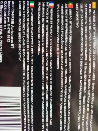 Auriculares Bluetooth 5.0 EURO LIFE Inalámbricos