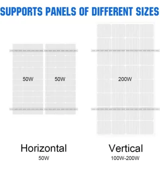 Pack 2 Soportes Panel Solar