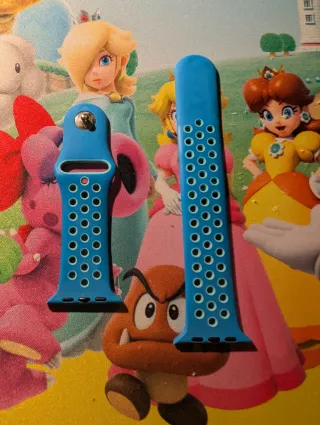 Correa Apple Watch 3 42mm Azul Silicona