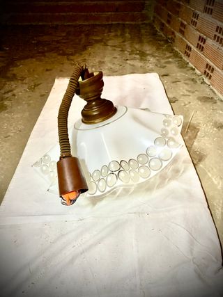 Lámpara de cristal ondas