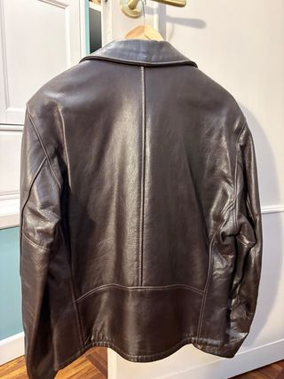 Giubbotto Schott Pelle Marrone Uomo