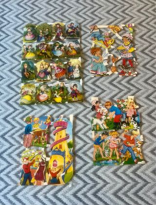 Colección cromos troquelados variados