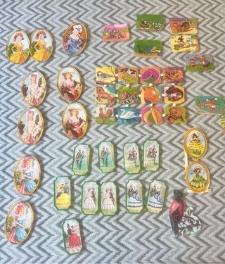 Colección cromos troquelados variados