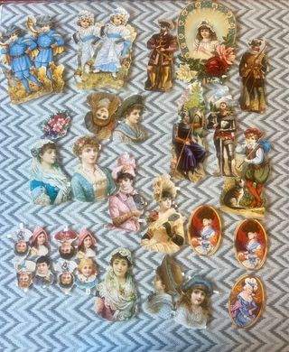 Colección cromos troquelados variados