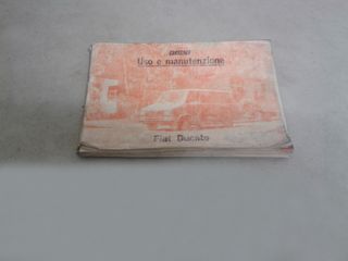 Libretto uso e manutenzione tipo 1 - Fiat Ducato
