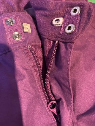Pantalones de esquí morado y azul oscuro talla 8