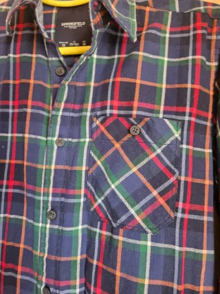 Camisa Springfield cuadros azul multicolor