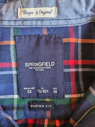 Camisa Springfield cuadros azul multicolor