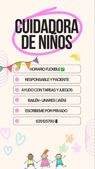 Clases particulares y servicios de cuidados