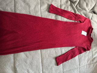 Vestido Stradivarius Rojo Talla XS