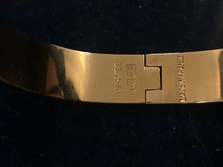 Pulsera Hermes Mujer dorado y naranja