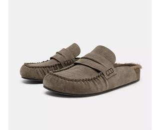 Zuecos  destalonados piel zara