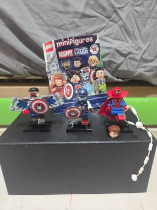 Lego Minifigure Marvel Scarlet Witch + Spiderman