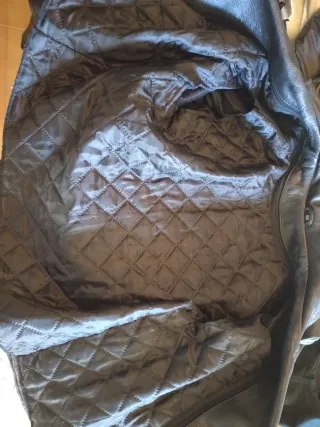 Chaqueta de piel moto mujer