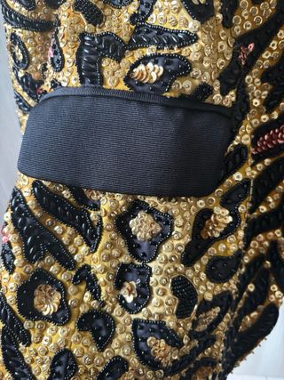 Giacca Moschino Couture leopardata paillettes