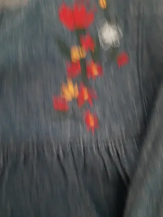 Vestido vaquero niña bordado