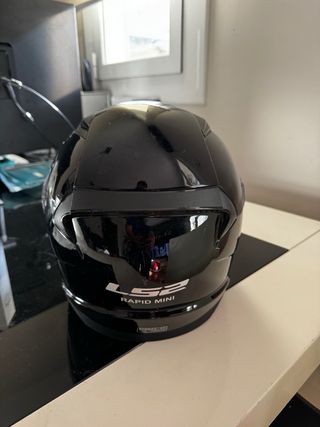 Casco Moto Infantil LS2 Rapid Mini Negro Talla S