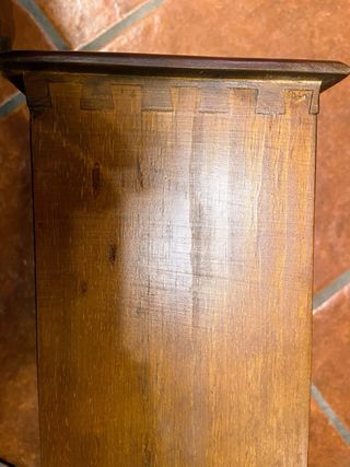 Mesa centro madera maciza Cerezo cristal